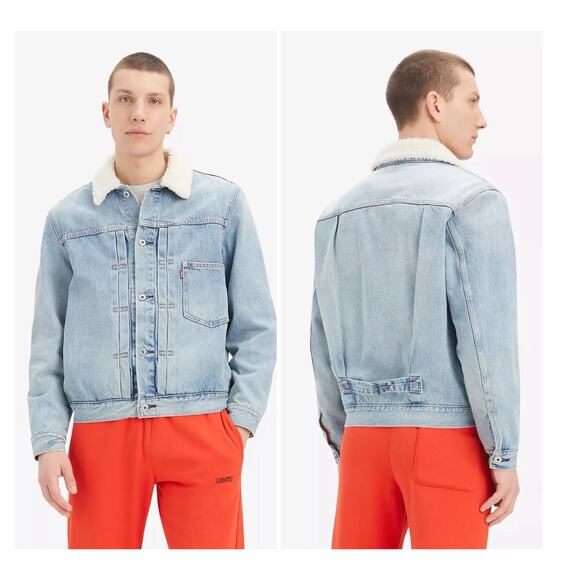 Levi's Type I Fleece Collar Trucker Jacket Size Large - Picture 11 of 11